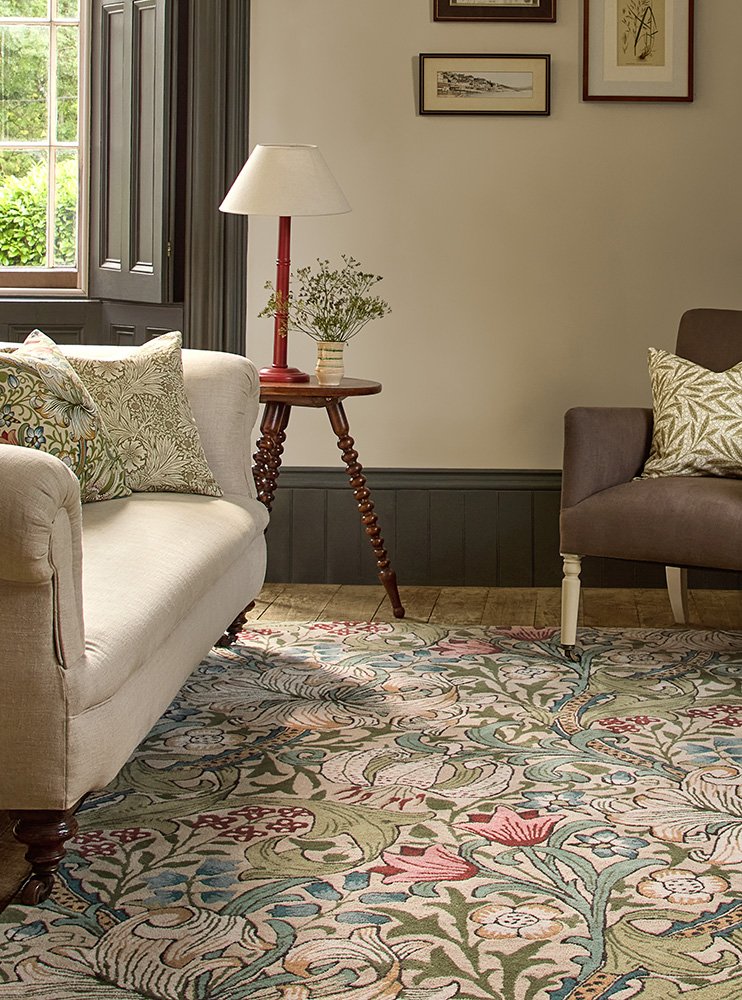 MORRIS & CO GOLDEN LILY GREEN - RED 130107