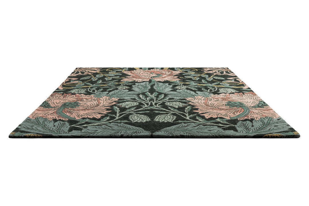 MORRIS & CO HONEYSUCKLE & TULIP TEAL 130407