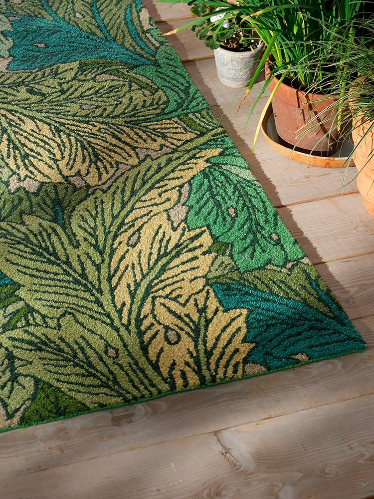 MORRIS & CO ACANTHUS NETTLE/SKY BLUE OUTDOOR 427307