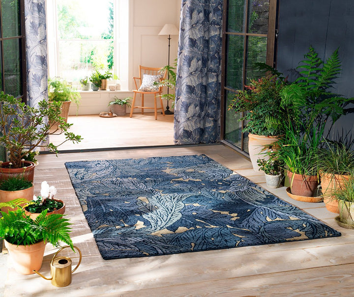 MORRIS & CO ACANTHUS INDIGO OUTDOOR 427318