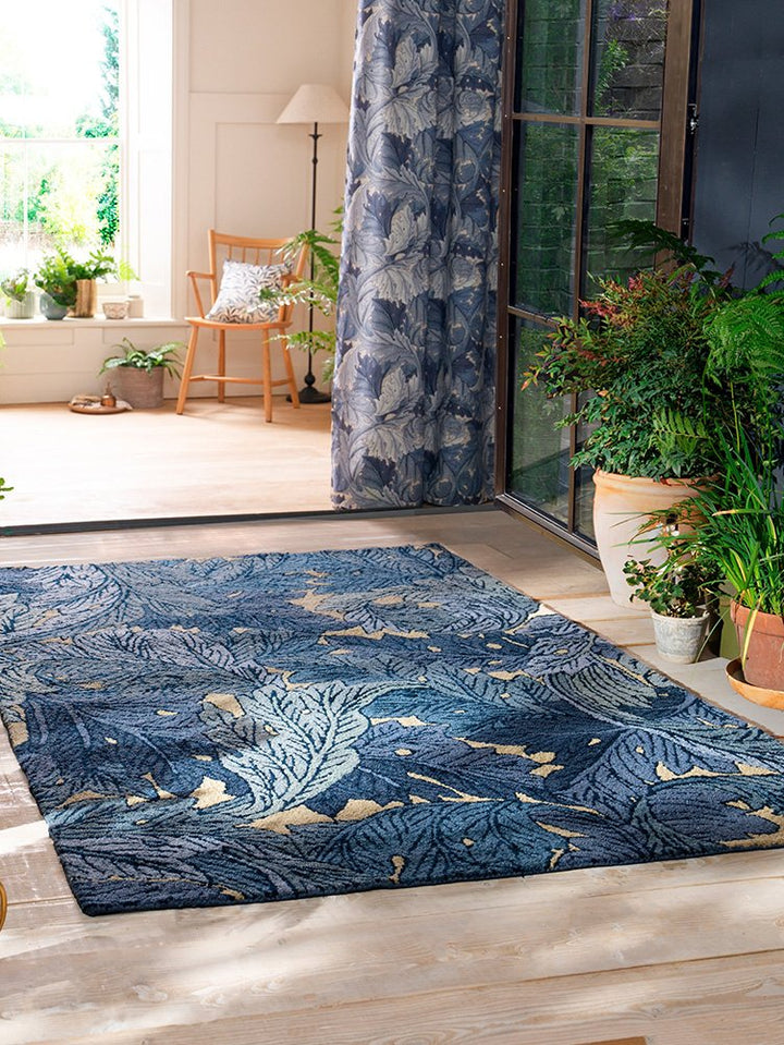 MORRIS & CO ACANTHUS INDIGO OUTDOOR 427318