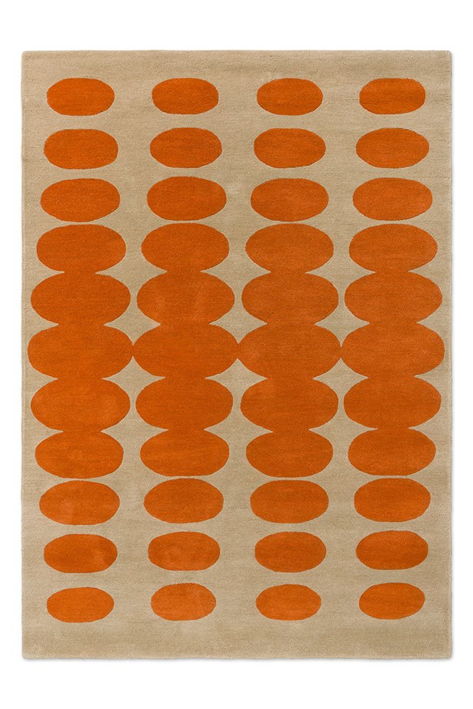 ORLA KIELY OPTICAL OVAL ORANGE - SAND 157703