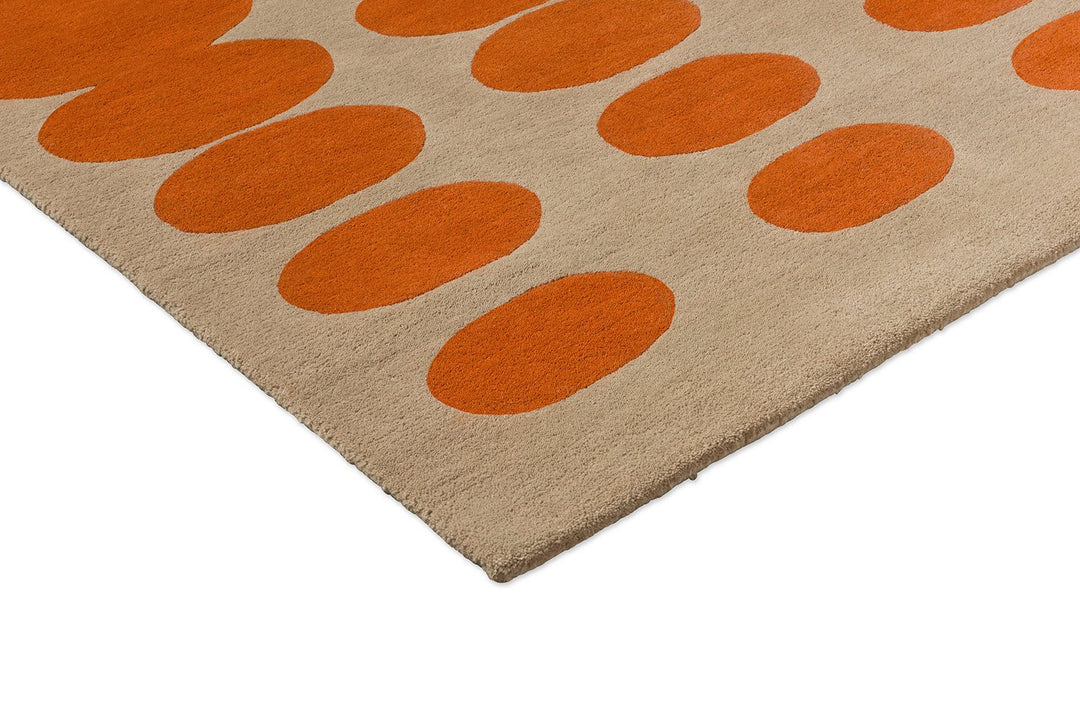 ORLA KIELY OPTICAL OVAL ORANGE - SAND 157703