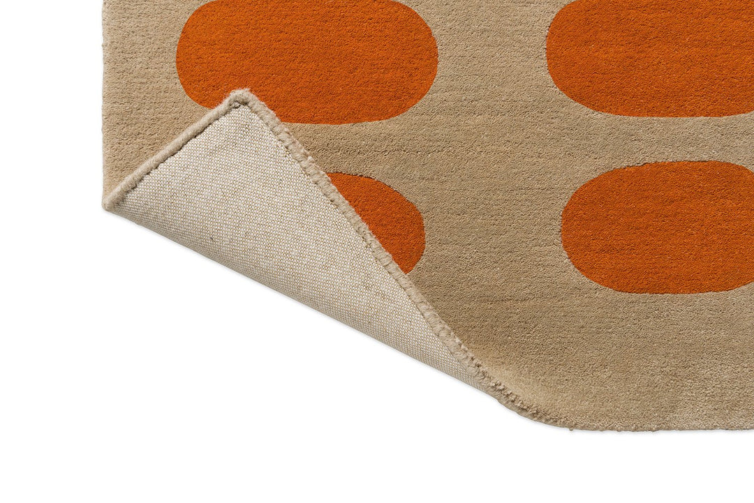 ORLA KIELY OPTICAL OVAL ORANGE - SAND 157703