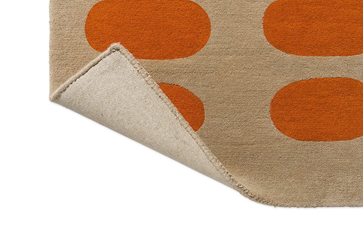 ORLA KIELY OPTICAL OVAL ORANGE - SAND 157703