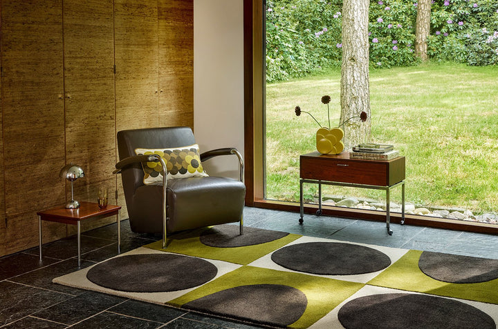 ORLA KIELY SPOT SQUARE WALNUT - LICHEN 157907