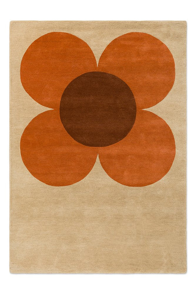 ORLA KIELY FLOWER PLACEMENT PUMPKIN - ECRU 158203