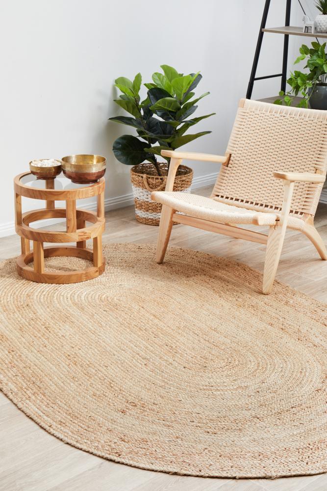 Bondi Natural Oval Rug - All Modern Design