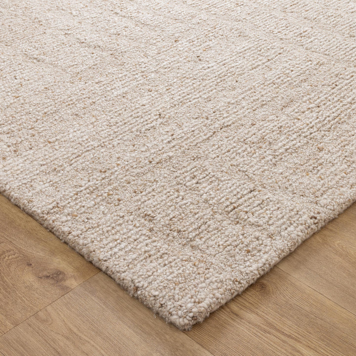 Seren Beige Modern Wool Rug