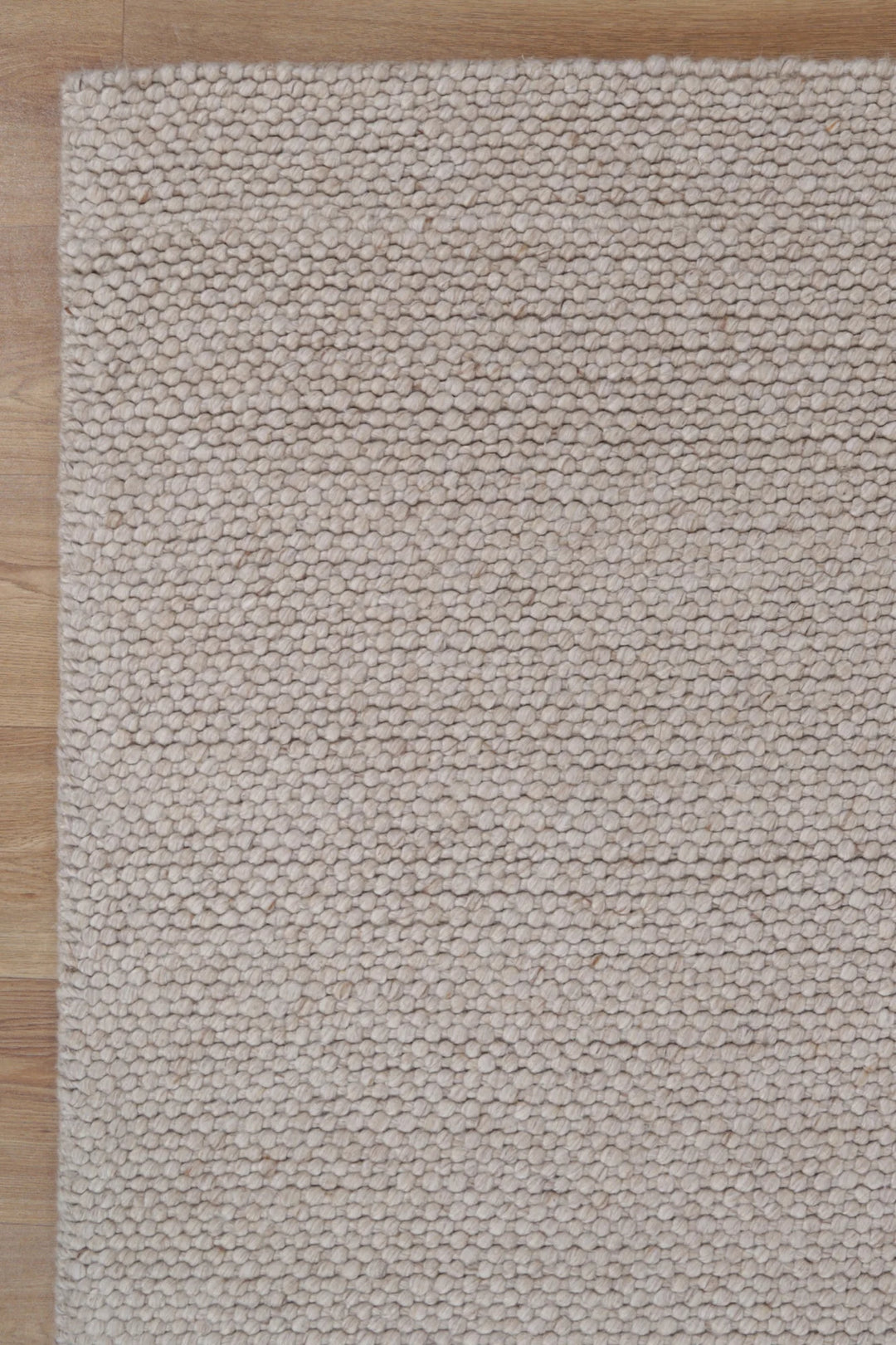 Waynar Beige  Wool floor rug