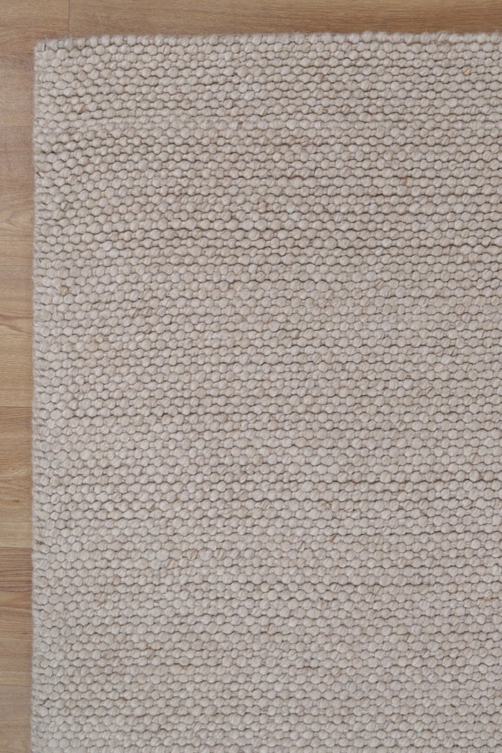 Waynar Beige  Wool floor rug