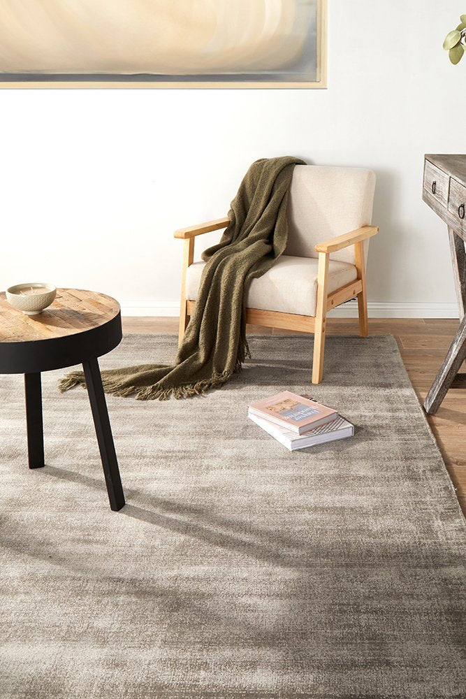 Bliss Grey Hand tufted floor rug