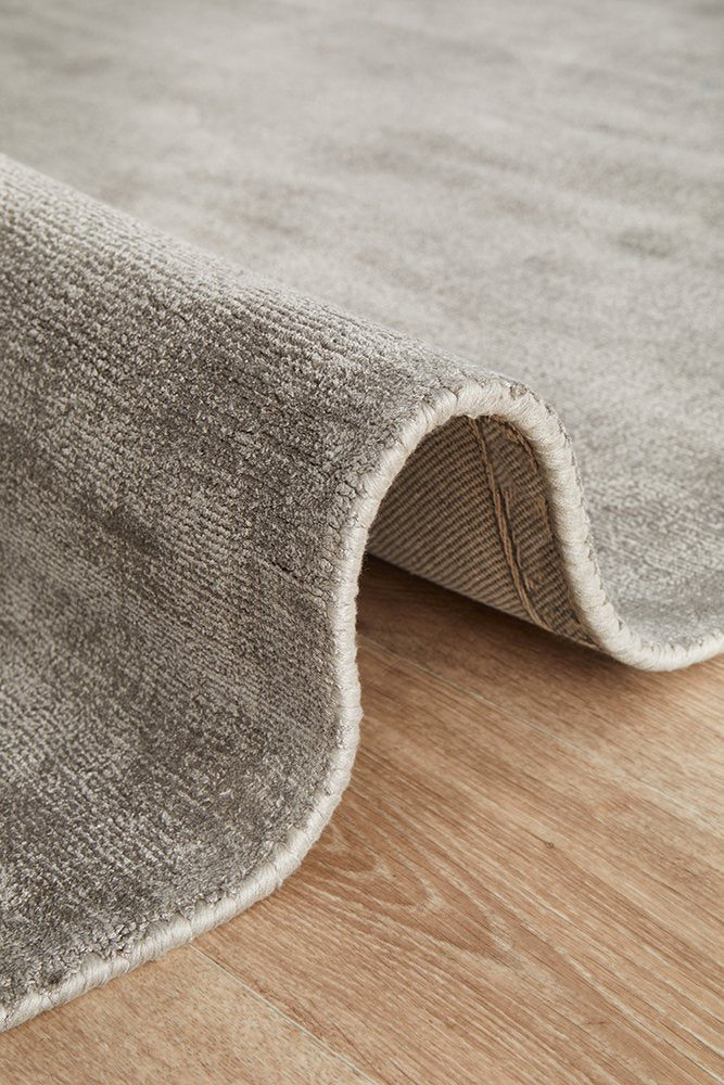 Bliss Grey Hand tufted floor rug