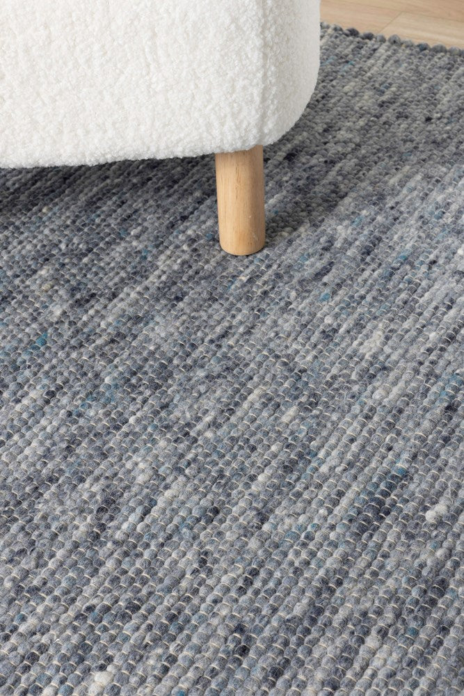 MERINO PURE NZ  WOOL MARINE FLOOR RUG