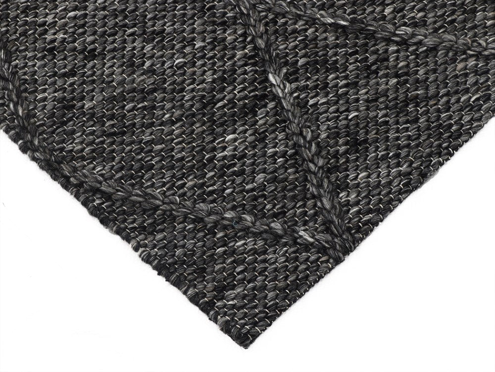 Bays Diamond Charcoal Rug