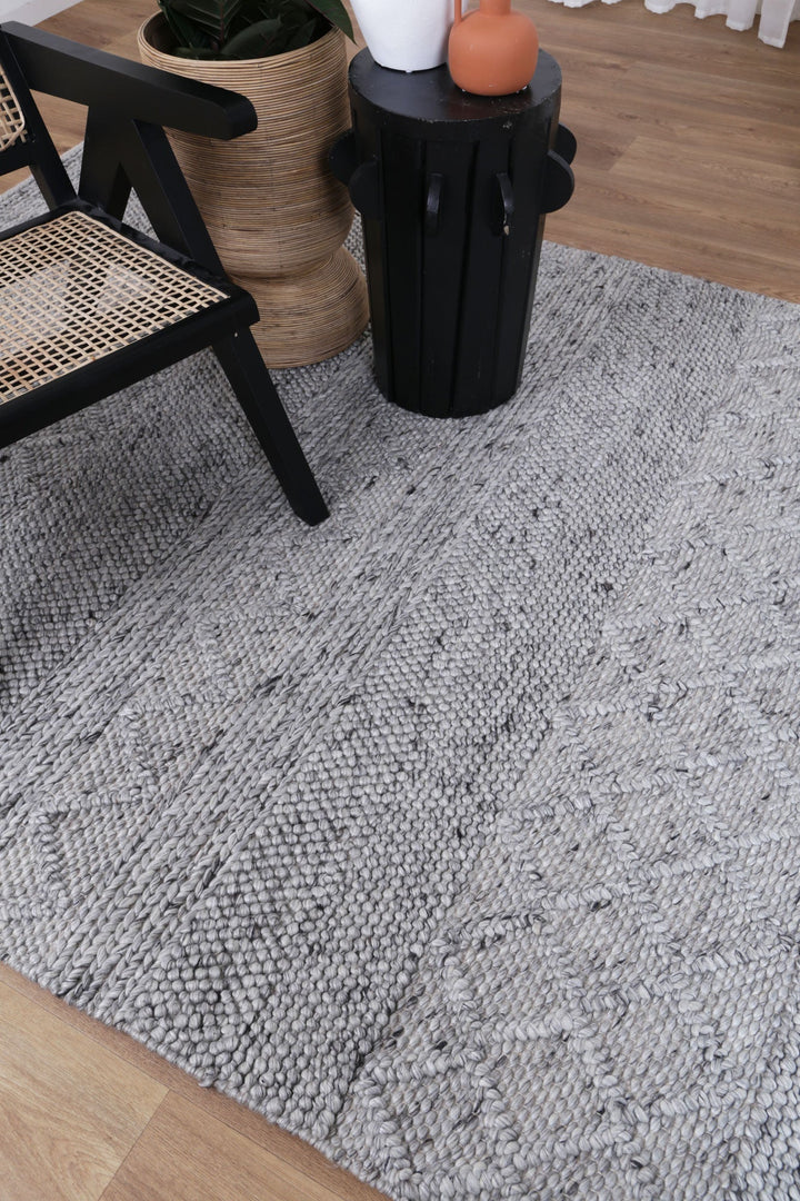 Bella Handwoven Wool Steel