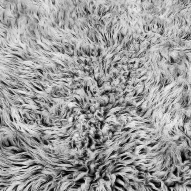 Pure New Zealand Wool 2000 GSM BLACK AND WHITE   Flokati