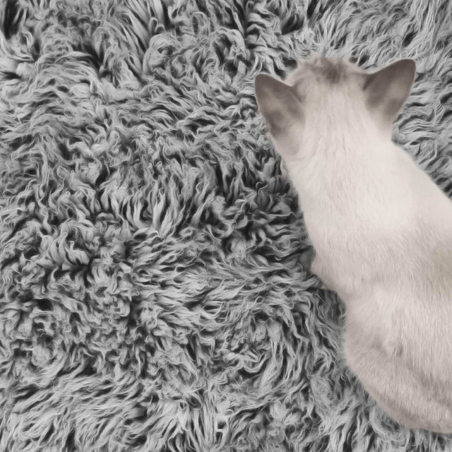 Pure New Zealand Wool 2000 GSM BLACK AND WHITE   Flokati