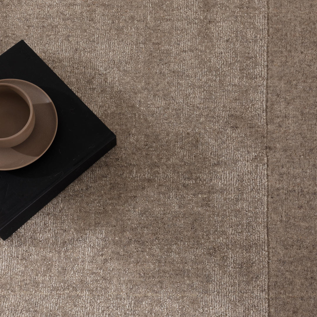 Sedona Camel Border Wool Rug