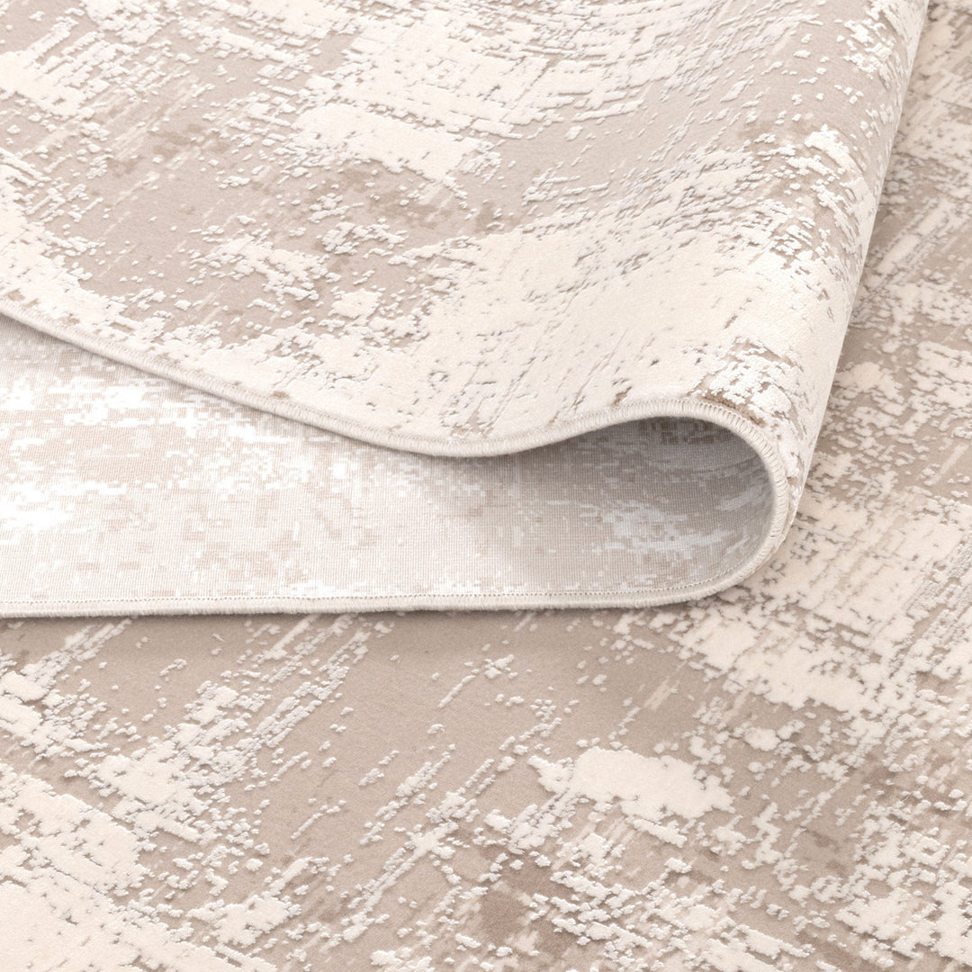 Chateau Distressed Beige and White Rug - CH07