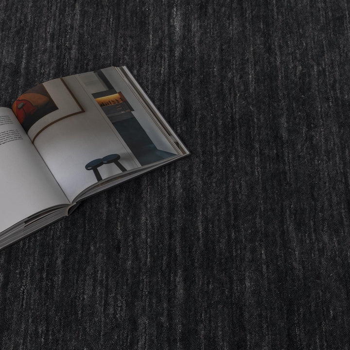 Charleston Hand-Knotted Wool Rug Charcoal