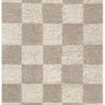 Eco Weave Checkered Beige and Ivory Jute and Wool Rug