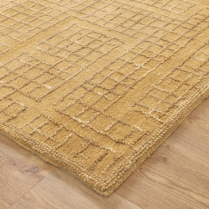 Casper Citron Knitted Wool Rug
