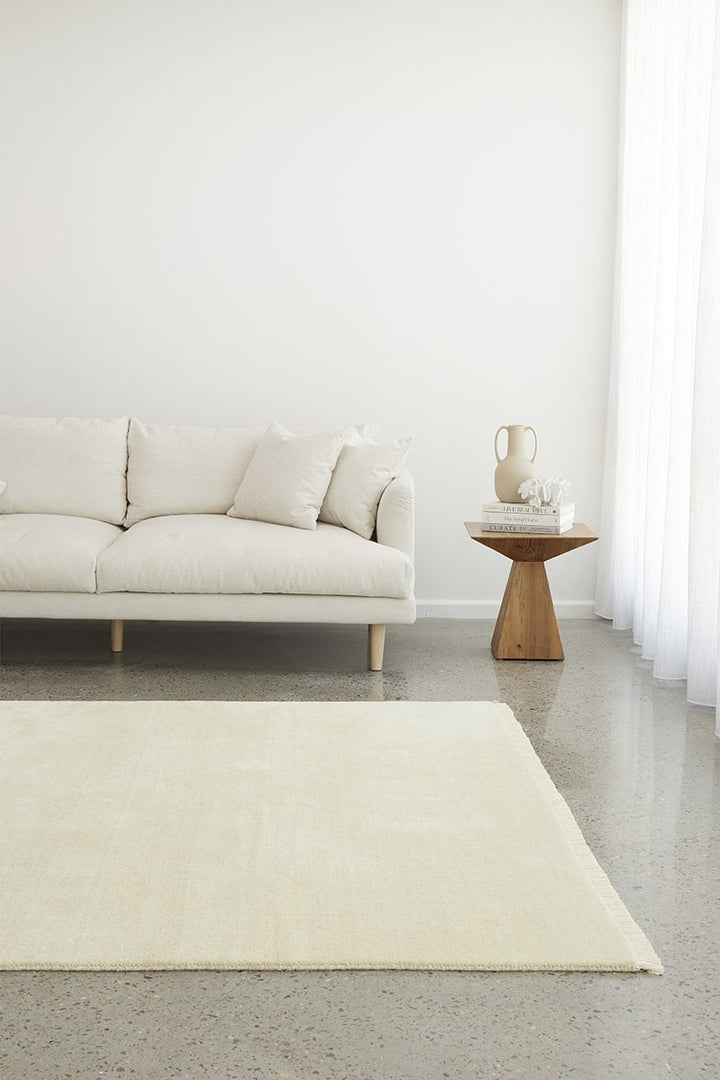 KINSHIP CREAM HAND WOVEN WOOL FLOOR RUG