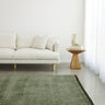 KINSHIP FOREST GREEN HAND WOVEN PURE WOOL FLOOR RUG