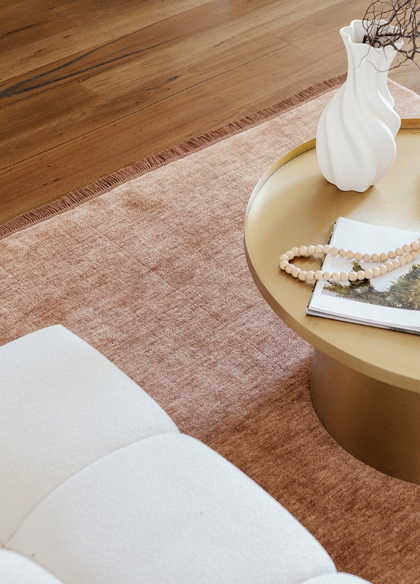 KINSHIP MOCHA MOUSSE HAND WOVEN WOOL FLOOR RUG