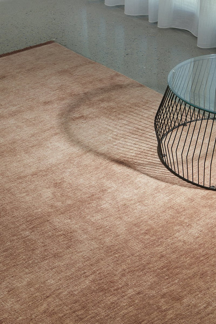 KINSHIP MOCHA MOUSSE HAND WOVEN WOOL FLOOR RUG