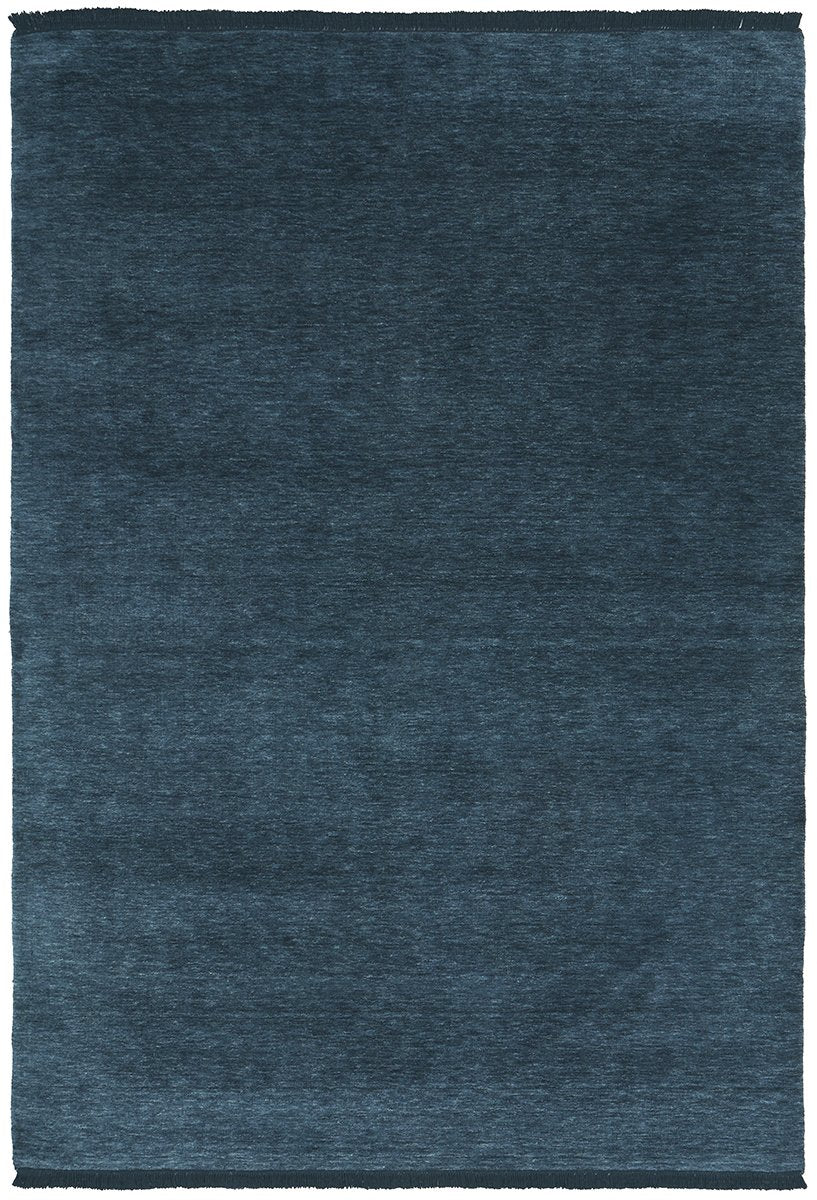 KINSHIP NAVY HAND WOVEN WOOL FLOOR RUG