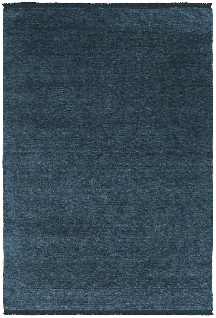 KINSHIP NAVY HAND WOVEN WOOL FLOOR RUG