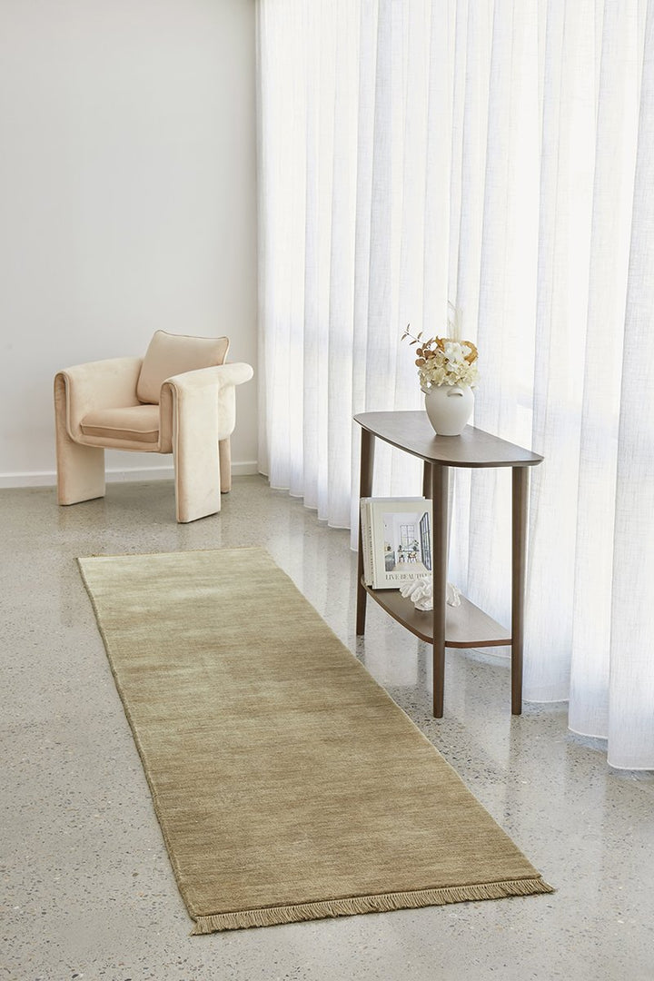 KINSHIP OYSTER HAND WOVEN WOOL FLOOR RUG