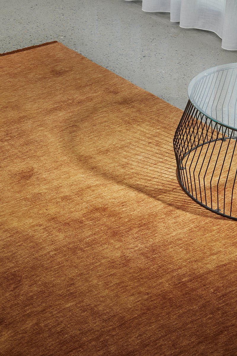 KINSHIP PAPRIKA HAND WOVEN WOOL FLOOR RUG