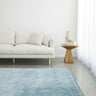 KINSHIP SKY BLUE HAND WOVEN WOOL FLOOR RUG