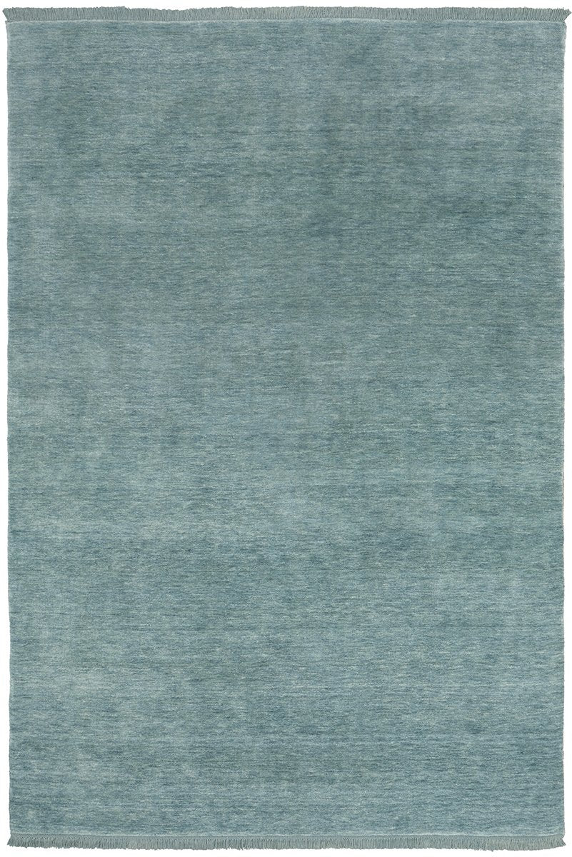 KINSHIP SKY BLUE HAND WOVEN WOOL FLOOR RUG