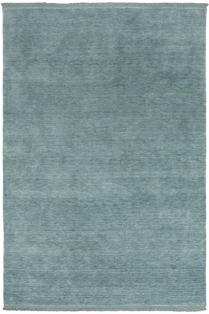KINSHIP SKY BLUE HAND WOVEN WOOL FLOOR RUG