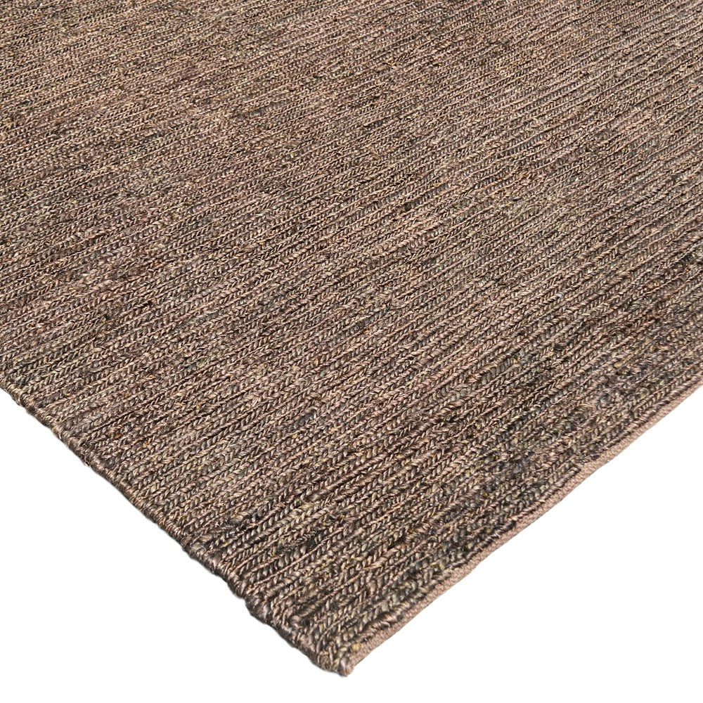 Sierra Hand-Loomed Brown Jute Rug