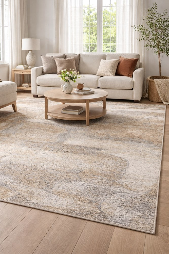 Crystal easy care Modern Floor Rug