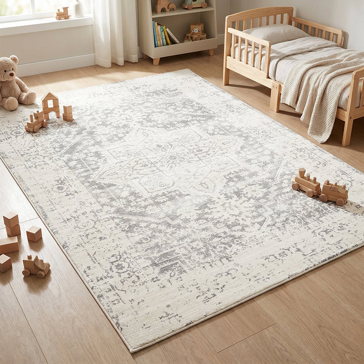 Cushy Asha Silver Rug