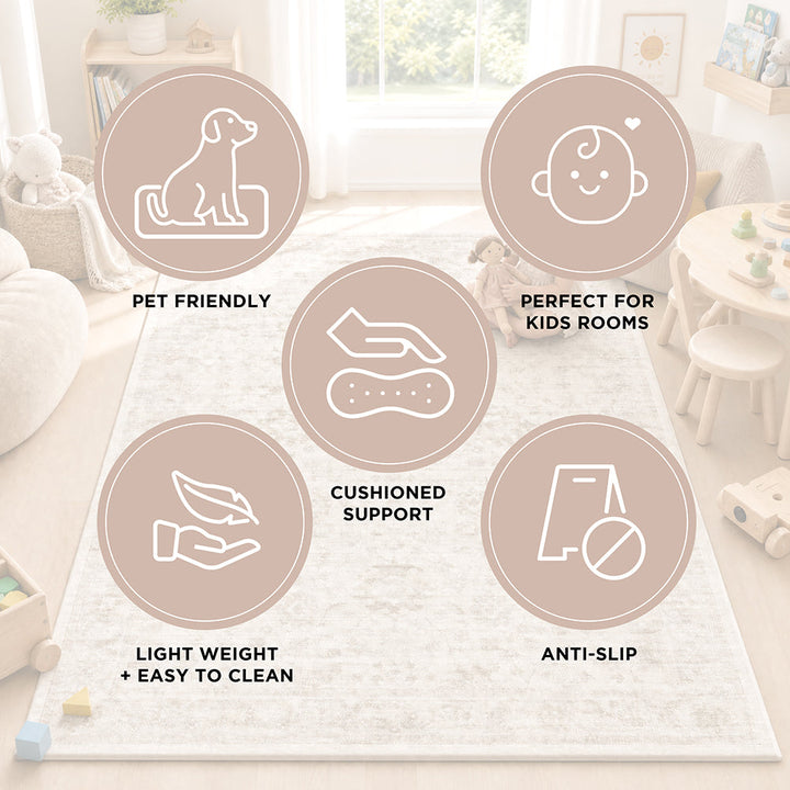 Cushy Asha Silver Rug