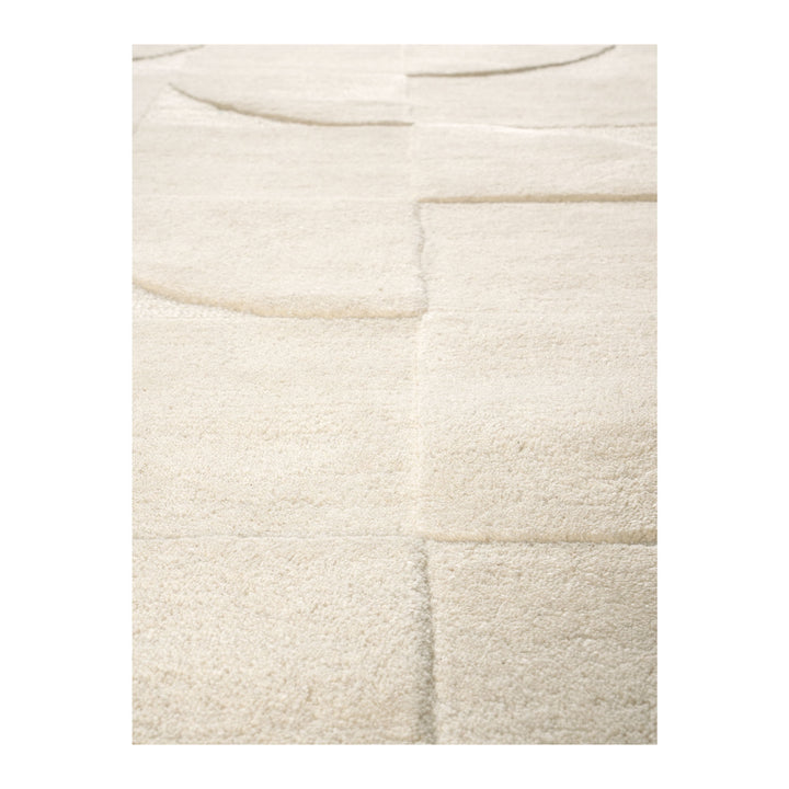Cluadia White Hand Tufted Pure Wool FLoor Rug