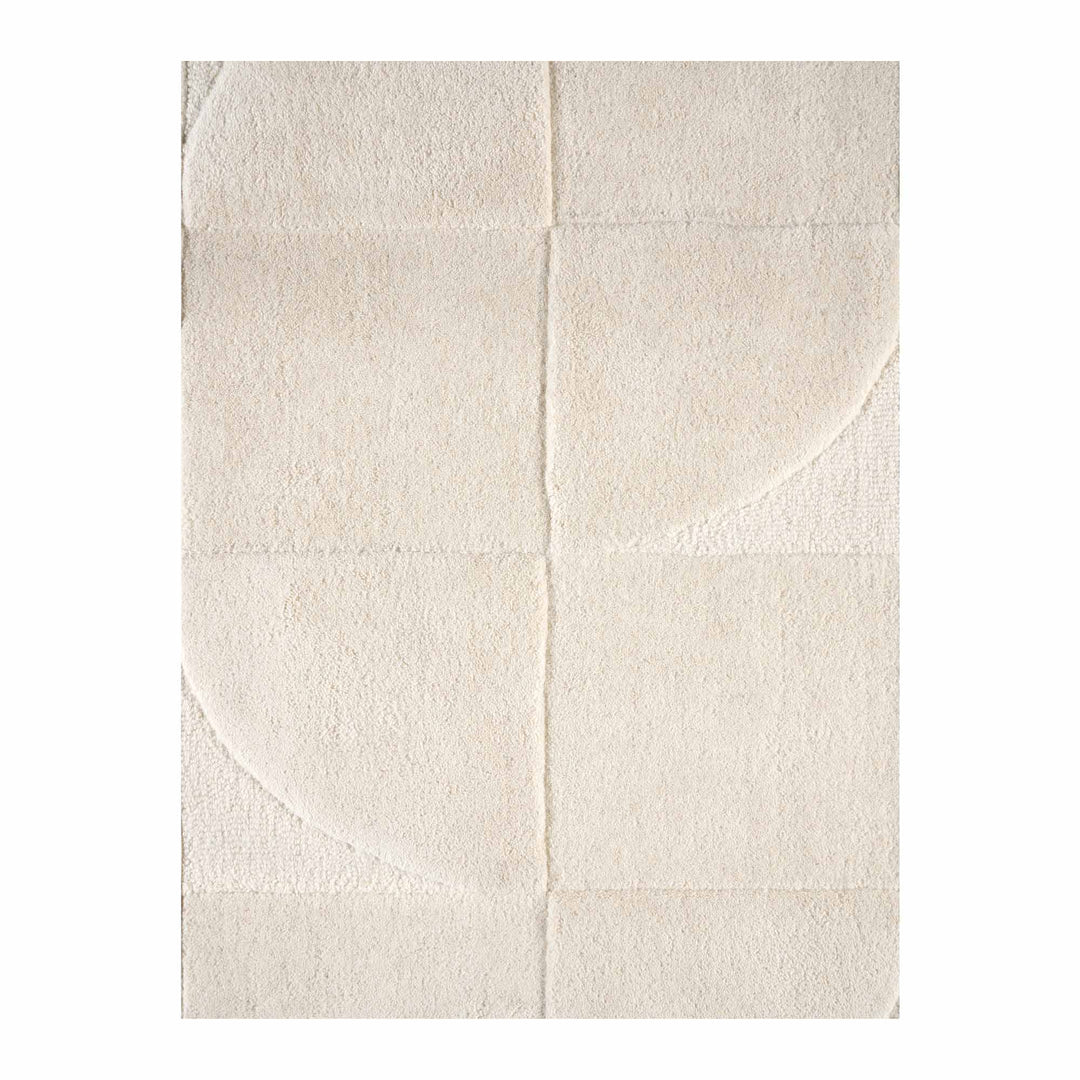 Cluadia White Hand Tufted Pure Wool FLoor Rug