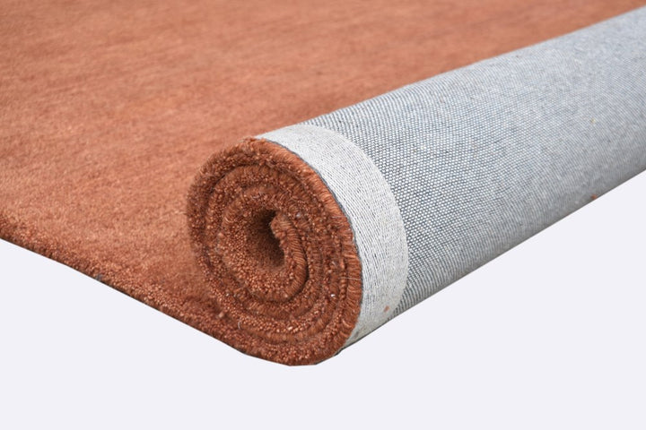 Zenith Rust PURE WOOL Hand Tufted Floor rug