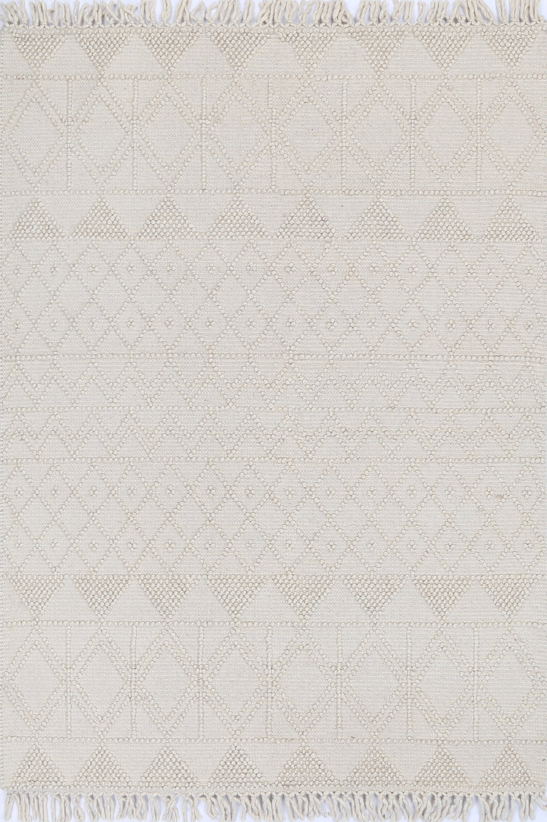 Diego Inca Beige Wool Rug - DIEG01