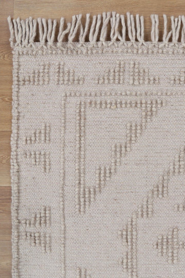 Diego Ornamental Brown Wool Rug - DIEG03