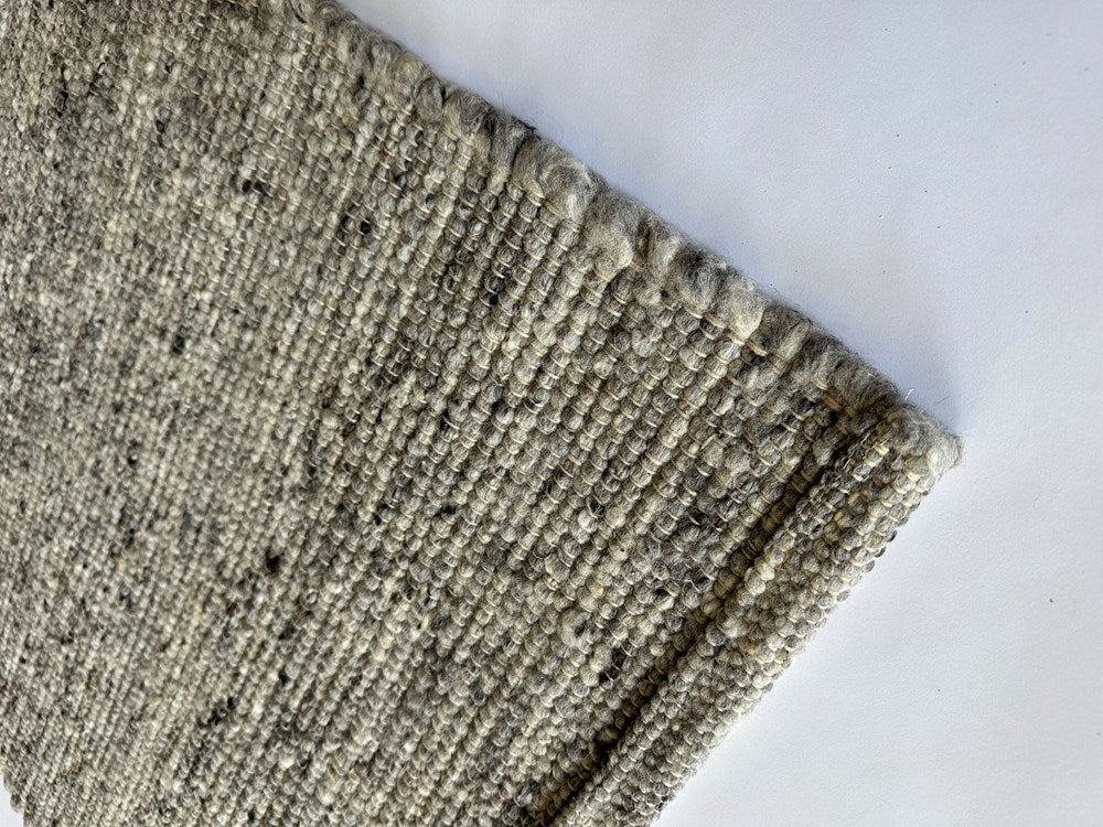 MERINO PURE NZ WOOL NON FELTED NATURAL STONE FLOOR RUG