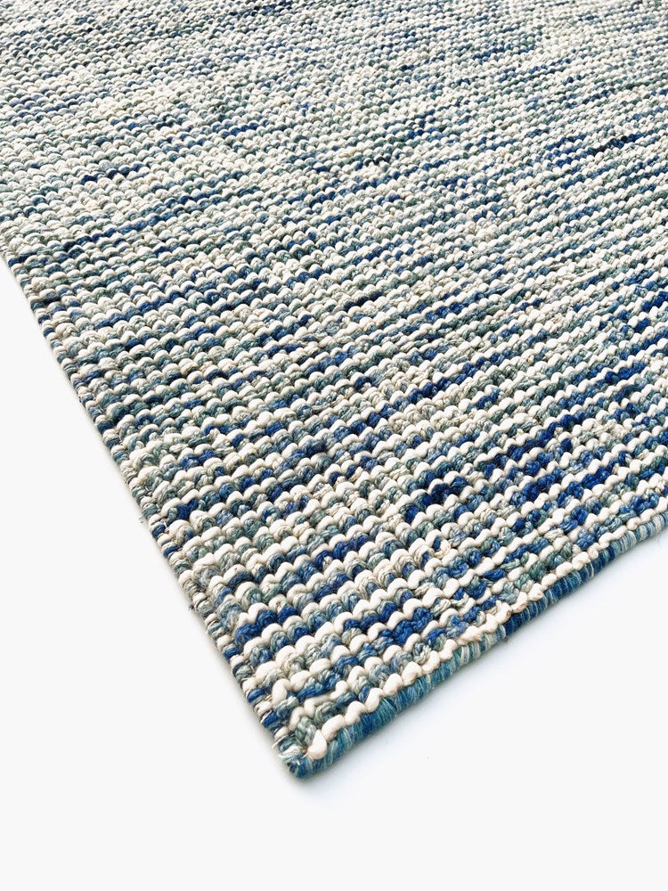 ASHLEY BLUE HAND WOVEN  FLOOR RUG