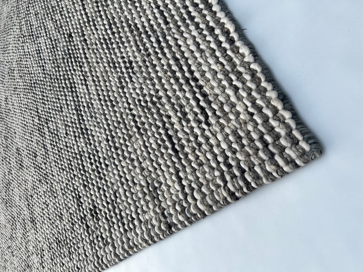 ASHLEY STEEL IVORY  HAND WOVEN  FLOOR RUG